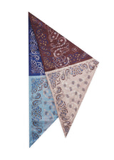 Dreieckstuch aus Seide mit Paisley-Muster