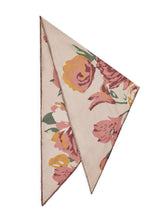 Kaschmirweiches Dreieckstuch mit Blumen-Muster