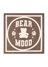 Kaschmirweiches Tuch  mit Teddy-Motiv und BEAR MOOD-Schriftzug