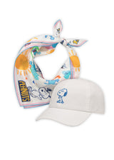 Peanuts™ Set aus Cap und Nickituch in Weiß