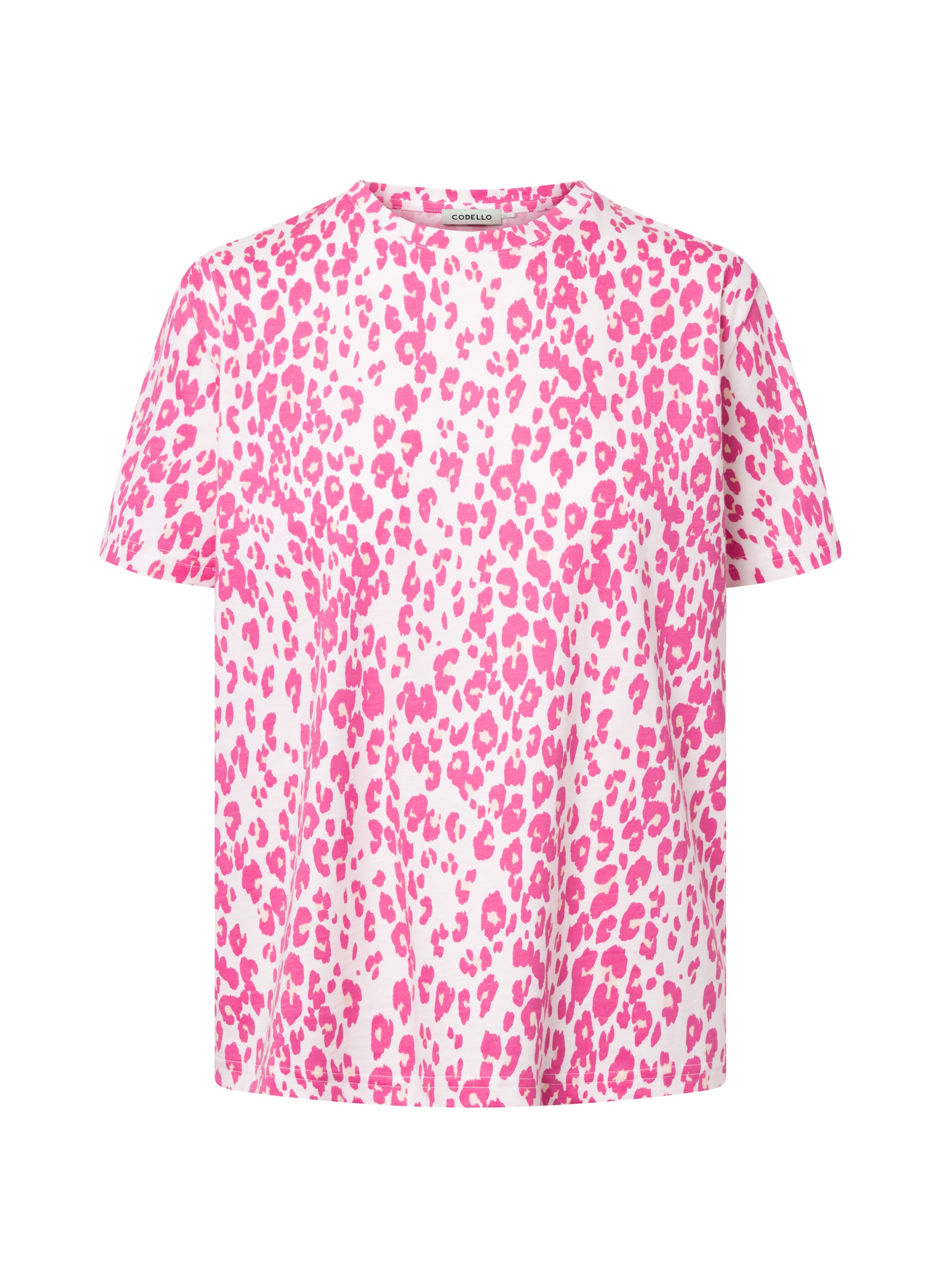T-Shirt aus Baumwolle mit klassischem Leomuster