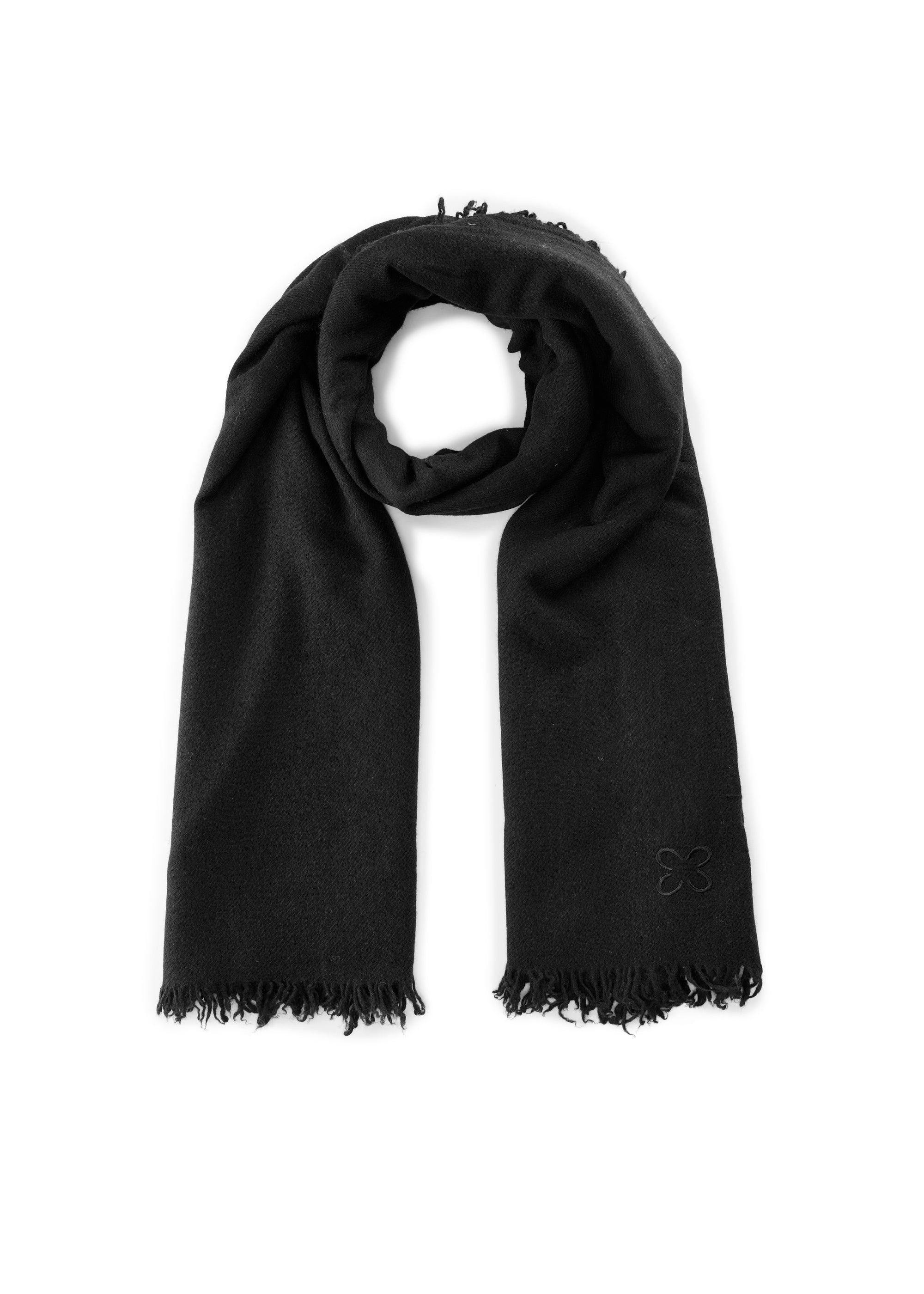 WOVEN SCARF WOOL/CASHMERE SOLID