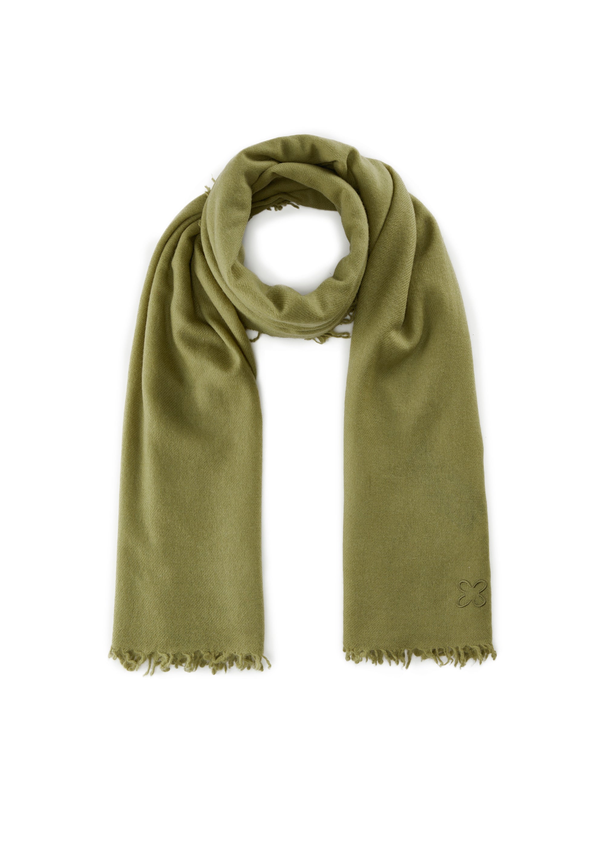 WOVEN SCARF WOOL/CASHMERE SOLID