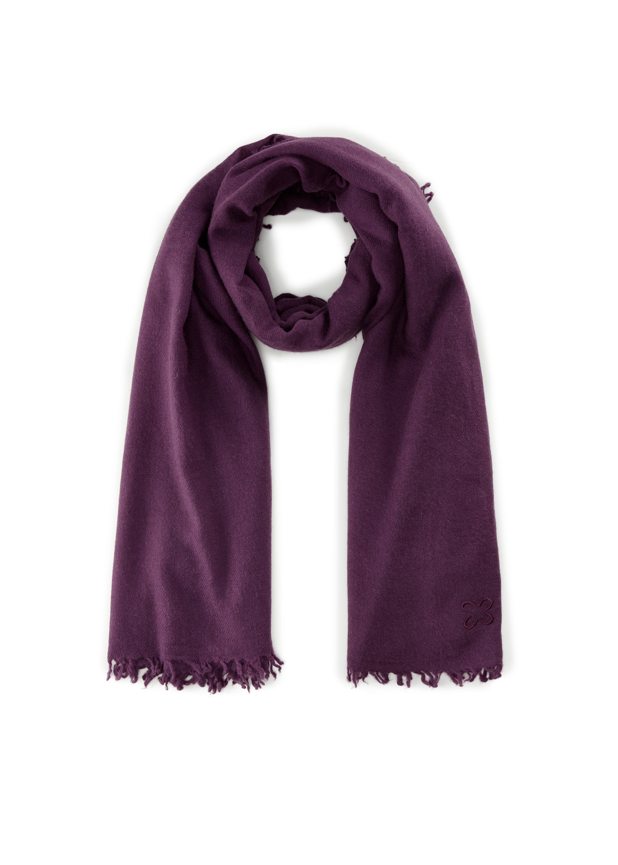 WOVEN SCARF WOOL/CASHMERE SOLID