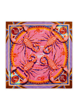 Skorpion Exklusives Sternzeichen-Tuch aus reiner Seide